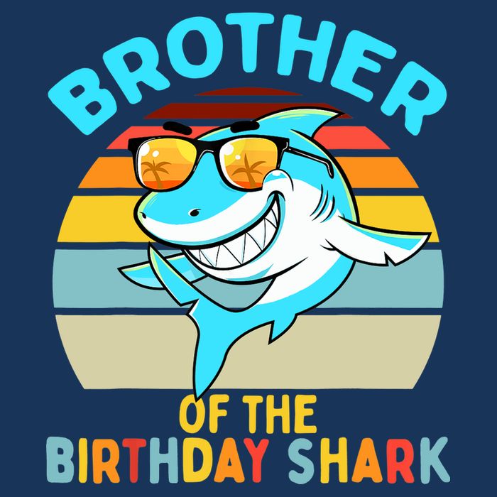 Brother of the Shark Birthday Matching Family Sustainable Bucket Hat