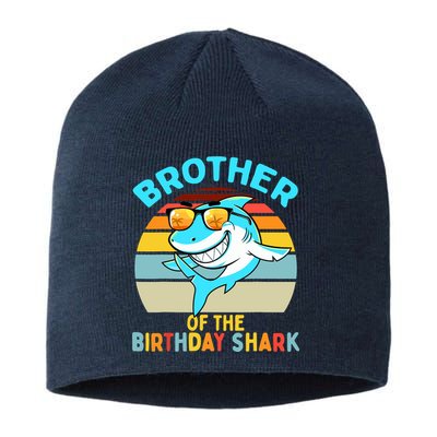 Brother of the Shark Birthday Matching Family Sustainable Beanie
