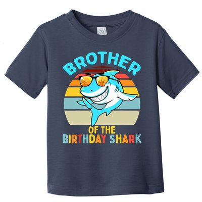 Brother of the Shark Birthday Matching Family Toddler T-Shirt