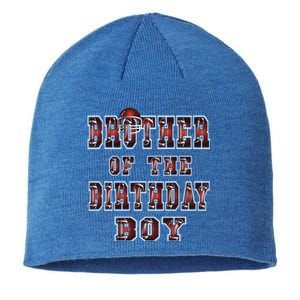 Brother Of The Birthday American Football Party Cool Gift Sustainable Beanie