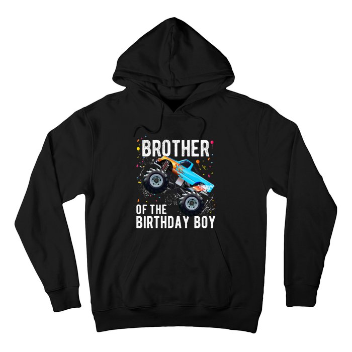 Brother Of The Birthday Boy Monster Truck Family Matching Hoodie