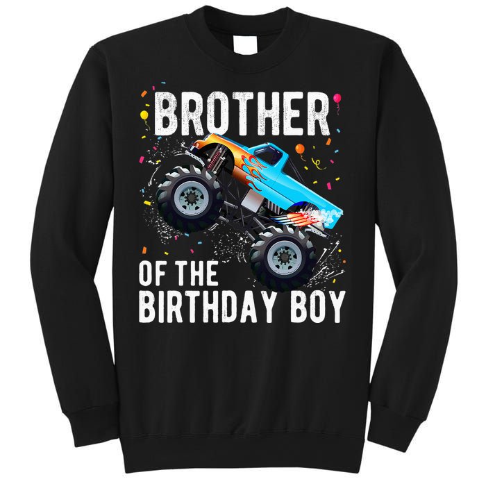 Brother Of The Birthday Boy Monster Truck Family Matching Sweatshirt