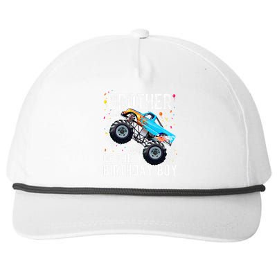 Brother Of The Birthday Boy Monster Truck Family Matching Snapback Five-Panel Rope Hat