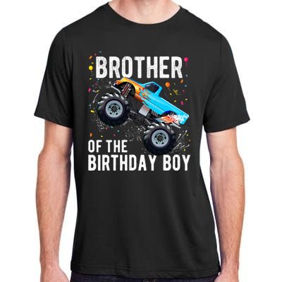 Brother Of The Birthday Boy Monster Truck Family Matching Adult ChromaSoft Performance T-Shirt