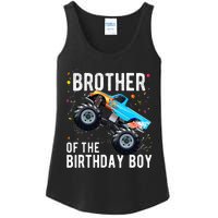 Brother Of The Birthday Boy Monster Truck Family Matching Ladies Essential Tank