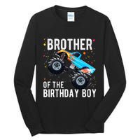 Brother Of The Birthday Boy Monster Truck Family Matching Tall Long Sleeve T-Shirt