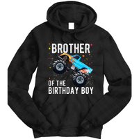 Brother Of The Birthday Boy Monster Truck Family Matching Tie Dye Hoodie