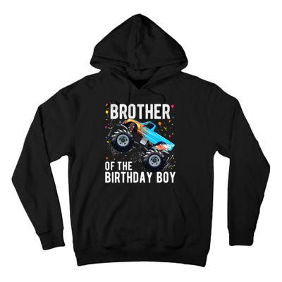 Brother Of The Birthday Boy Monster Truck Family Matching Tall Hoodie