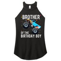 Brother Of The Birthday Boy Monster Truck Family Matching Women's Perfect Tri Rocker Tank