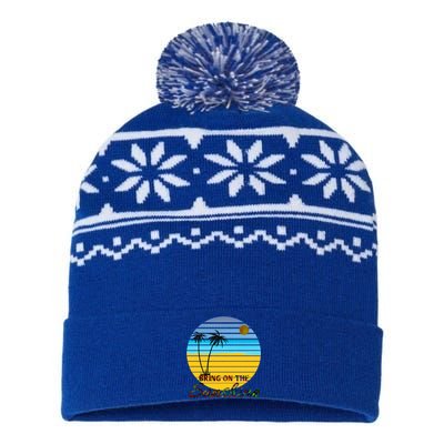 Bring On The Sunshine Beach Vacation Summer Meaningful Gift USA-Made Snowflake Beanie