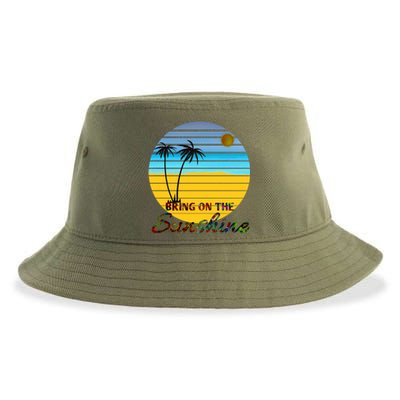 Bring On The Sunshine Beach Vacation Summer Meaningful Gift Sustainable Bucket Hat