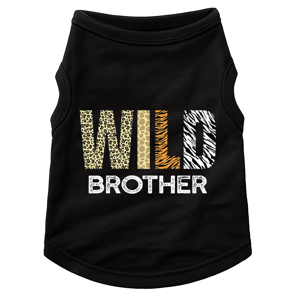 Brother Of The Wild One Zoo Birthday Safari Jungle Animal Doggie Tank