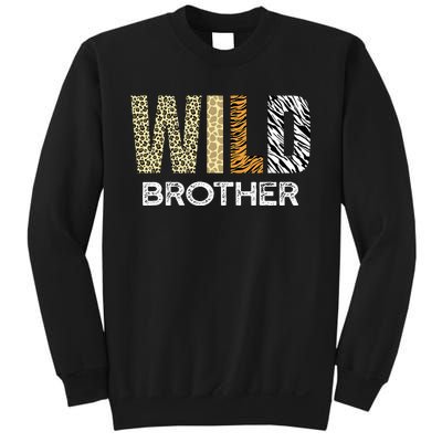 Brother Of The Wild One Zoo Birthday Safari Jungle Animal Sweatshirt