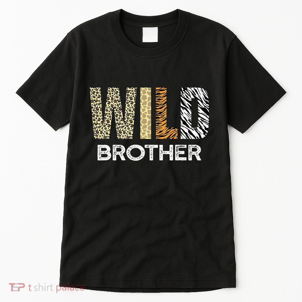 Brother Of The Wild One Zoo Birthday Safari Jungle Animal Tall T-Shirt