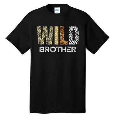 Brother Of The Wild One Zoo Birthday Safari Jungle Animal Tall T-Shirt