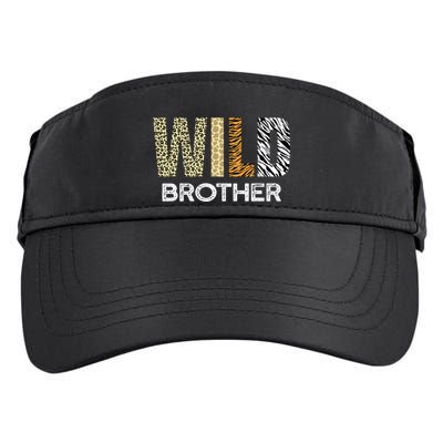 Brother Of The Wild One Zoo Birthday Safari Jungle Animal Adult Drive Performance Visor