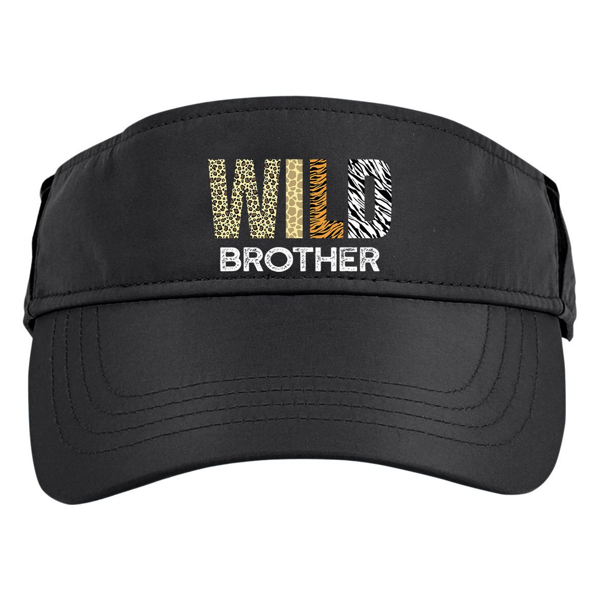 Brother Of The Wild One Zoo Birthday Safari Jungle Animal Adult Drive Performance Visor