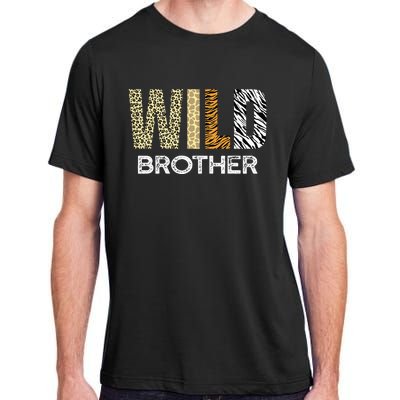 Brother Of The Wild One Zoo Birthday Safari Jungle Animal Adult ChromaSoft Performance T-Shirt