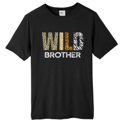 Brother Of The Wild One Zoo Birthday Safari Jungle Animal Tall Fusion ChromaSoft Performance T-Shirt