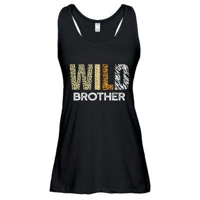 Brother Of The Wild One Zoo Birthday Safari Jungle Animal Ladies Essential Flowy Tank