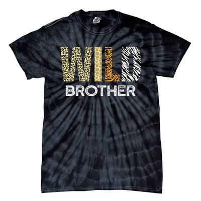 Brother Of The Wild One Zoo Birthday Safari Jungle Animal Tie-Dye T-Shirt