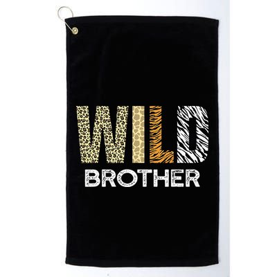 Brother Of The Wild One Zoo Birthday Safari Jungle Animal Golf Towel