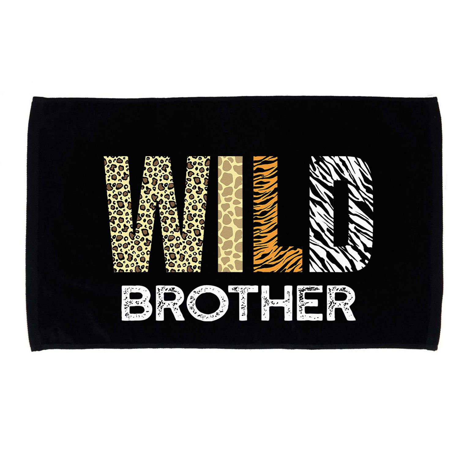 Brother Of The Wild One Zoo Birthday Safari Jungle Animal Microfiber Hand Towel