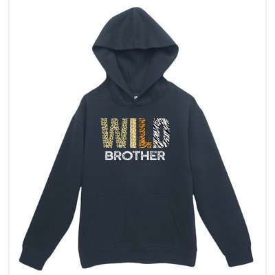 Brother Of The Wild One Zoo Birthday Safari Jungle Animal Urban Pullover Hoodie