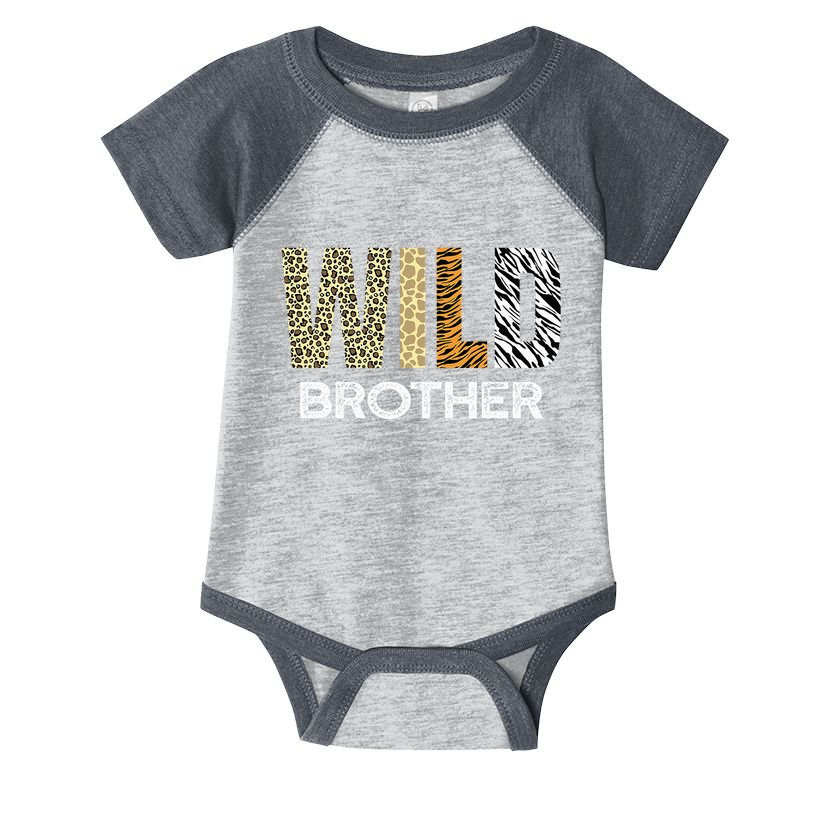 Brother Of The Wild One Zoo Birthday Safari Jungle Animal Infant Baby Jersey Bodysuit
