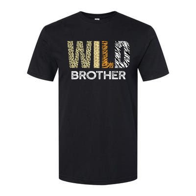 Brother Of The Wild One Zoo Birthday Safari Jungle Animal Softstyle CVC T-Shirt