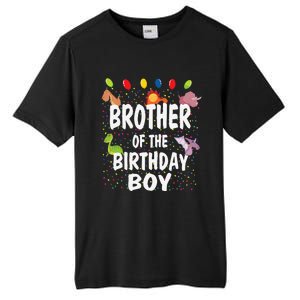 Brother Of The Birthday Dino Theme Bday Party Tall Fusion ChromaSoft Performance T-Shirt