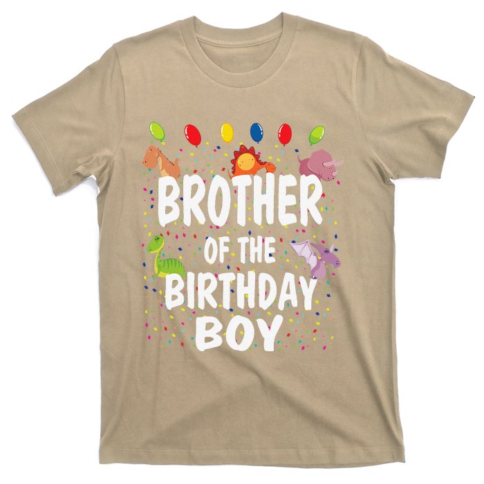 Brother Of The Birthday Dino Theme Bday Party T-Shirt