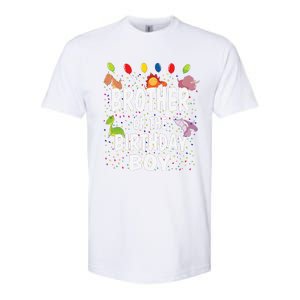 Brother Of The Birthday Dino Theme Bday Party Softstyle CVC T-Shirt