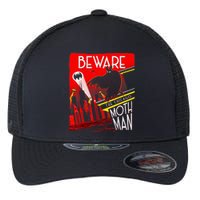 Beware Of The Chicago Mothman! Art Deco Pop Culture Cryptid Flexfit Unipanel Trucker Cap