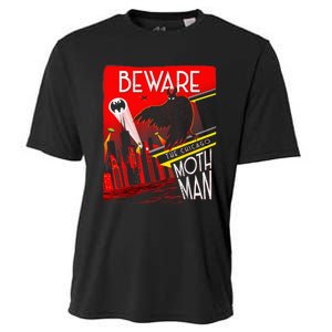 Beware Of The Chicago Mothman! Art Deco Pop Culture Cryptid Cooling Performance Crew T-Shirt