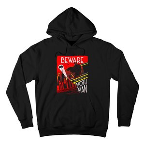 Beware Of The Chicago Mothman! Art Deco Pop Culture Cryptid Hoodie