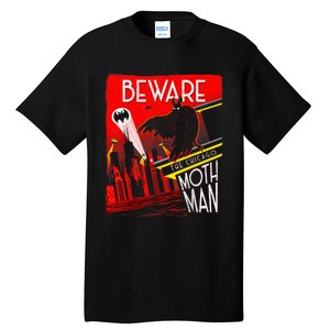 Beware Of The Chicago Mothman! Art Deco Pop Culture Cryptid Tall T-Shirt