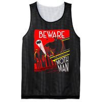 Beware Of The Chicago Mothman! Art Deco Pop Culture Cryptid Mesh Reversible Basketball Jersey Tank