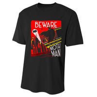 Beware Of The Chicago Mothman! Art Deco Pop Culture Cryptid Performance Sprint T-Shirt