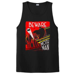 Beware Of The Chicago Mothman! Art Deco Pop Culture Cryptid PosiCharge Competitor Tank