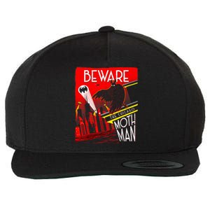 Beware Of The Chicago Mothman! Art Deco Pop Culture Cryptid Wool Snapback Cap