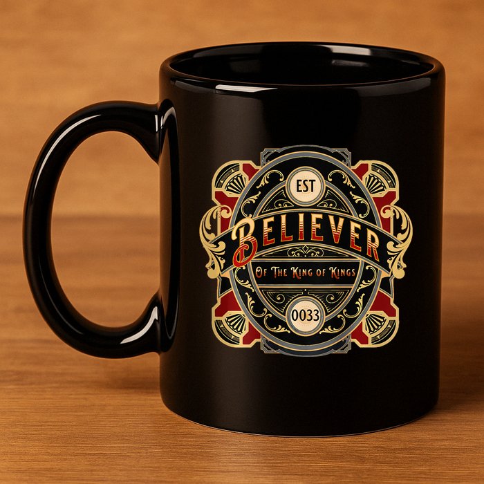 Believer Of The King Of Kings 11oz C Handle Ceramic Mug