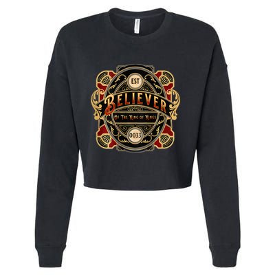 Believer Of The King Of Kings Cropped Pullover Crew