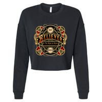 Believer Of The King Of Kings Cropped Pullover Crew