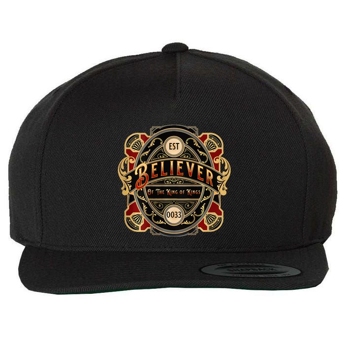 Believer Of The King Of Kings Wool Snapback Cap