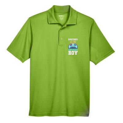 Brother Of The Birthday Boy Matching Video Gamer Birthday Men's Origin Performance Piqué Polo