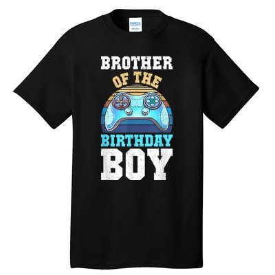 Brother Of The Birthday Boy Matching Video Gamer Birthday Tall T-Shirt