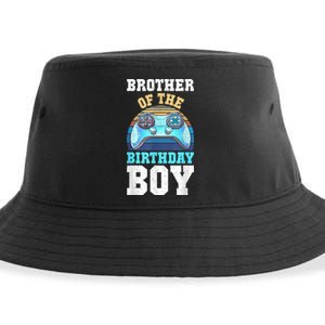 Brother Of The Birthday Boy Matching Video Gamer Birthday Sustainable Bucket Hat