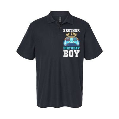 Brother Of The Birthday Boy Matching Video Gamer Birthday Softstyle Adult Sport Polo