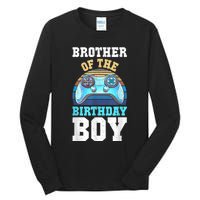 Brother Of The Birthday Boy Matching Video Gamer Birthday Tall Long Sleeve T-Shirt